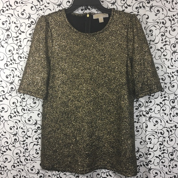 MICHAEL Michael Kors Tops - Michael Michael Kors Gold and Black Top